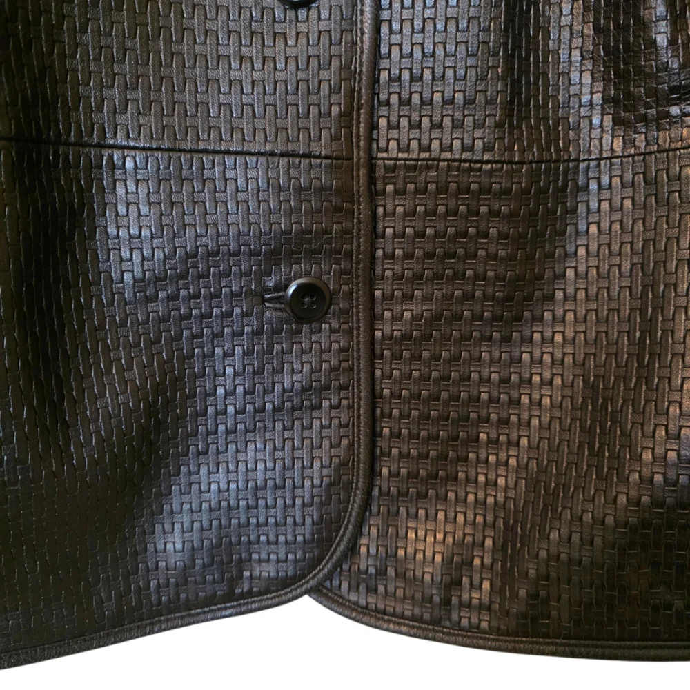 ELISABETH By Liz Clairbone Black Leather Jacket - Size‎ 18 Petite